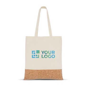 Shopper in cotone con base in sughero da 170 g/m2