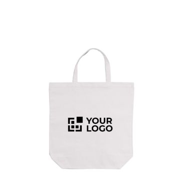 Shopper in tela di cotone 250 g/m² con manici corti 44cm