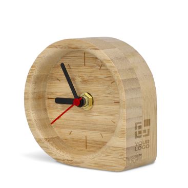 Orologio da tavolo decorativo in bambù naturale personalizzabile