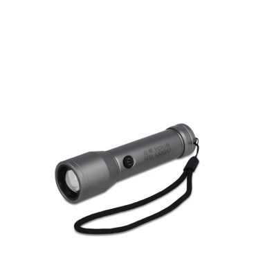 Torcia LED ricaricabile in alluminio riciclato e impermeabile