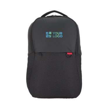 Zaino per laptop in jacquard e PU con cinghia per trolley 15.6''