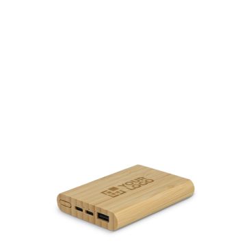 Powerbank in bambù sostenibile con certificazione FSC 5.000 mAh