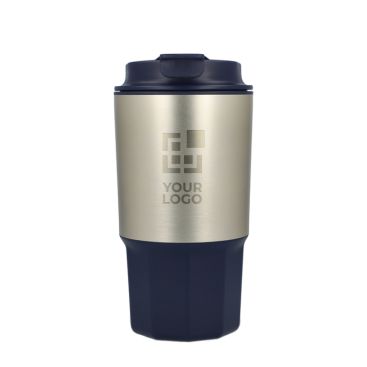 Bicchiere da asporto in acciaio inox con tappo antigoccia 450 ml