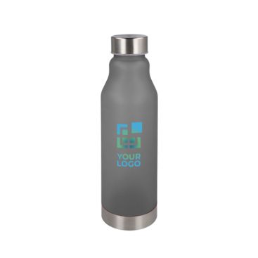 Borraccia riutilizzabile in RPET antigoccia con finitura frosted 600 ml