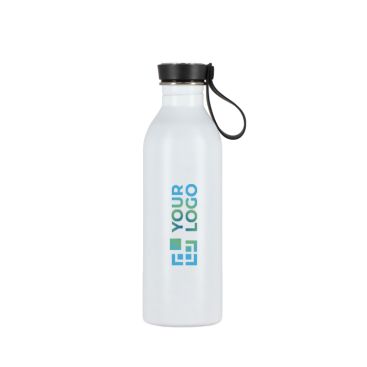 Borraccia in acciaio inox con manico in silicone sul tappo 500 ml