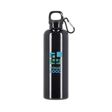 Borraccia di plastica in colori vivaci con tappo coordinato 750 ml