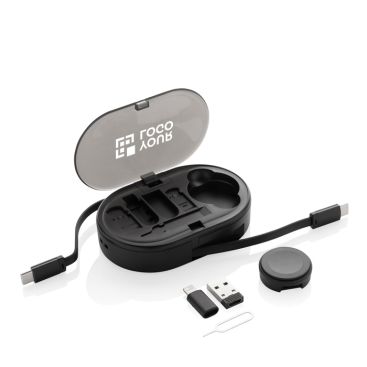 Kit ecologico di cavi di ricarica retrattili con più uscite 60W