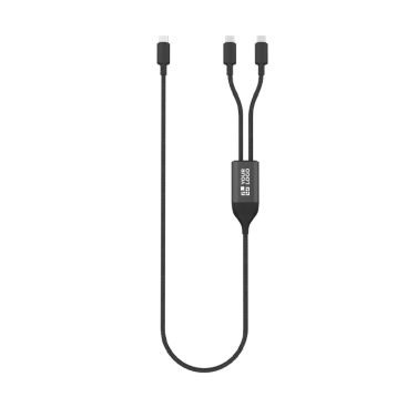 Cavo di ricarica su misura a doppia uscita USB-C, ricarica rapida 100W