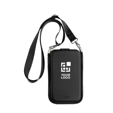 Custodia rigida organizer da viaggio con cordino da collo Swiss Peak
