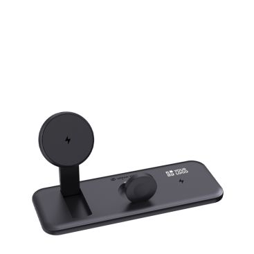 Caricatore magnetico 3 in 1 con ricarica wireless magnetica 15W