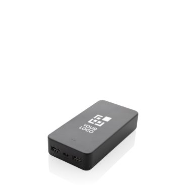 Power bank ecologica da 20.000 mAh con 3 porte di ricarica