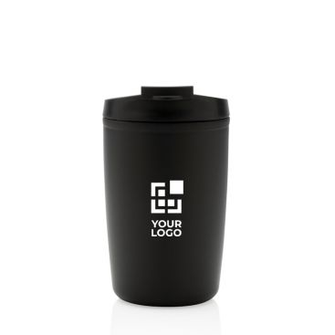 Tazza termica realizzata con plastica riciclata vista area di stampa