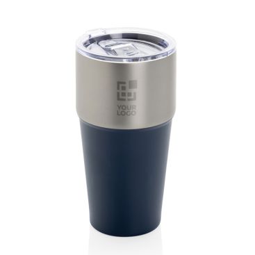 Bicchiere termico in acciaio inox riciclato anti-perdita da 500ml