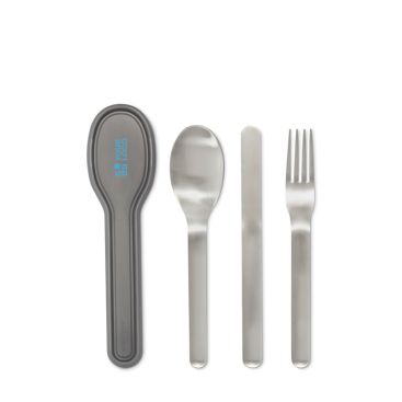 Set elegante di posate in acciaio inox per aziende Black+Blum Set elegante di posate in acciaio inox per aziende Black+Blum