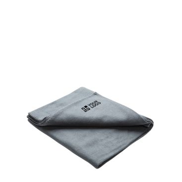Coperta personalizzata in pile con custodia vista area di stampa