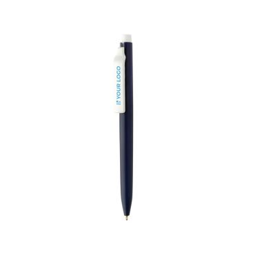 Penna in plastica riciclata con inchiostro ultra fluido blu