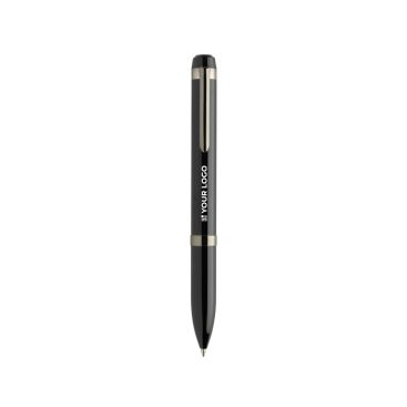 Penna a sfera in metallo con rotazione fluida Swiss Peak inchiostro blu 1200 m