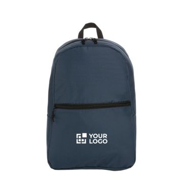 Zaino personalizzabile in rPET 190T color blu mare