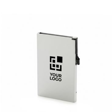 Portacarte magnetico in alluminio per smartphone con blocco RFID