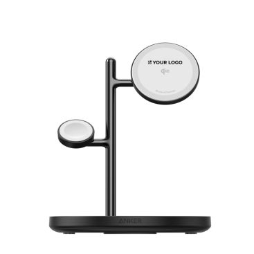 Base di ricarica wireless Anker MagGo Qi2 15W con funzione 3 in 1