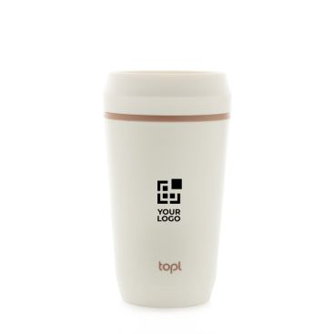 Bicchiere termico in plastica riciclata con coperchio 360° Topl 350 ml