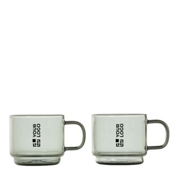 Tazzine da espresso in vetro borosilicato soffiato 70 ml AdHoc Impact