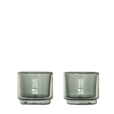 Tazzine da espresso impilabili in vetro a doppia parete 45 ml AdHoc Impact