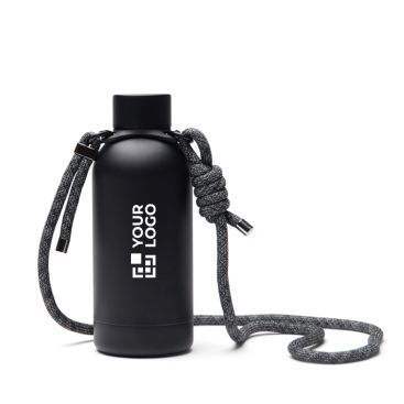Borraccia termica in acciaio inox riciclato con corda 400 ml