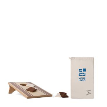 Gioco promozionale Cornhole in legno con sacchetti in tela