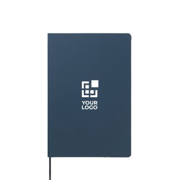 Quaderno A5 con copertina morbida in carta riciclata, pagine a righe