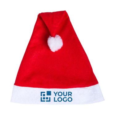 Cappello Babbo Natale In Peluche Rosso - Set Da 2: Per Adulto E Bambino (Pompon Bianco)