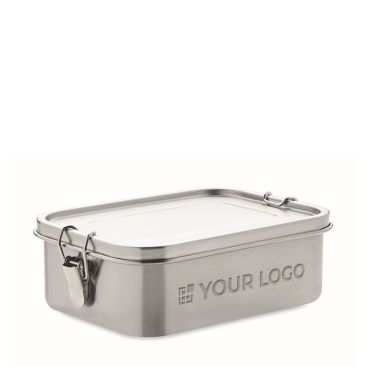 Lunch box da 1200 ml con separatore interno vista area di stampa