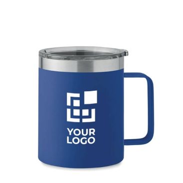 Tazza a doppia parete in acciaio inossidabile riciclato da 300ml vista area di stampa