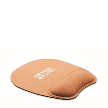 Tappetino per mouse ergonomico in sughero con base antiscivolo