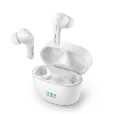 Cuffiette della Philips IPX4 a prova di spruzzi e sudore color bianco