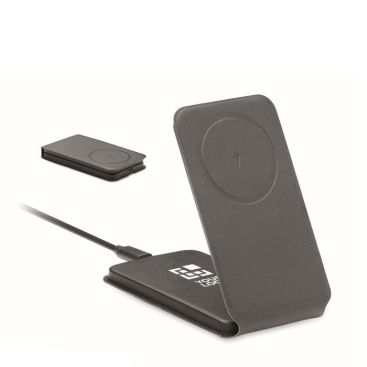 Caricatore wireless pieghevole con supporto per cellulari 15W