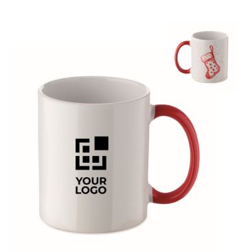 Tazza in ceramica con design natalizio e manico coordinato 300ml