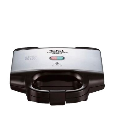 Griglia a contatto con piastre antiaderenti e chiusura sicura Tefal
