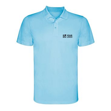Polo tecnica corta in poliestere piqué 150 g/m2 Roly Direct Monzha 