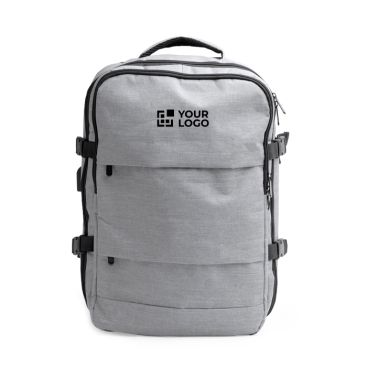 Zaino in RPET con porta USB e tasca per laptop 17.3''