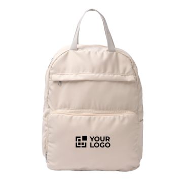 Zaino pieghevole in poliestere e cotone con doppia zip