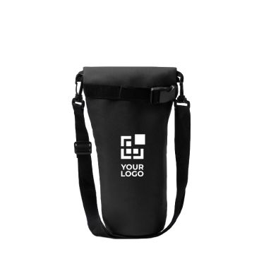 Borsa termica per bottiglie con tracolla e chiusura a zip 1 L