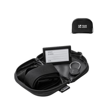 Set da viaggio 3 in 1 con lucchetto a combinazione e custodia con zip