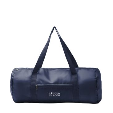 Borsa sportiva pieghevole in plastica riciclata con cerniera