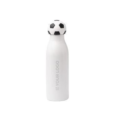 Borraccia termica in acciaio inox con tappo a pallone sportivo 550ml