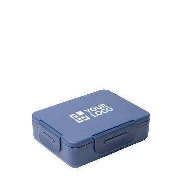 Portapranzo in plastica antigoccia con scomparti e posate 1L