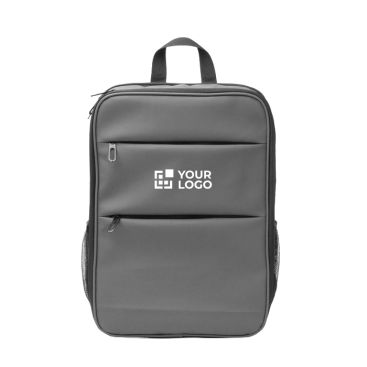 Zaino in pelle sintetica per laptop con doppio scomparto 15''