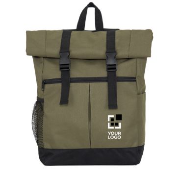 Zaino in poliestere 900D con chiusura roll-top e cinghie