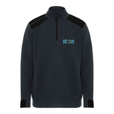 Felpa con mezza zip in cotone e poliestere 280g/m2 Roly Maverick 