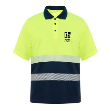 Polo tecnica alta visibilità in poliestere 170 g/m2 Roly Vega 